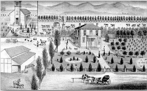 old farm drawing
