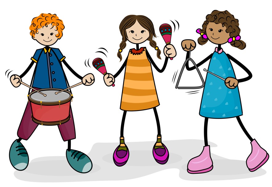 kids playing with musical instruments